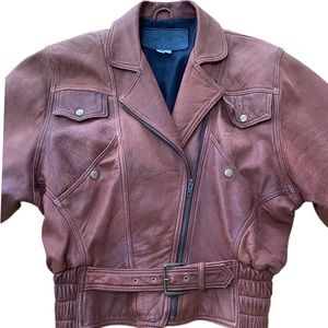 Femmegear Rugged Cognac Leather Jacket